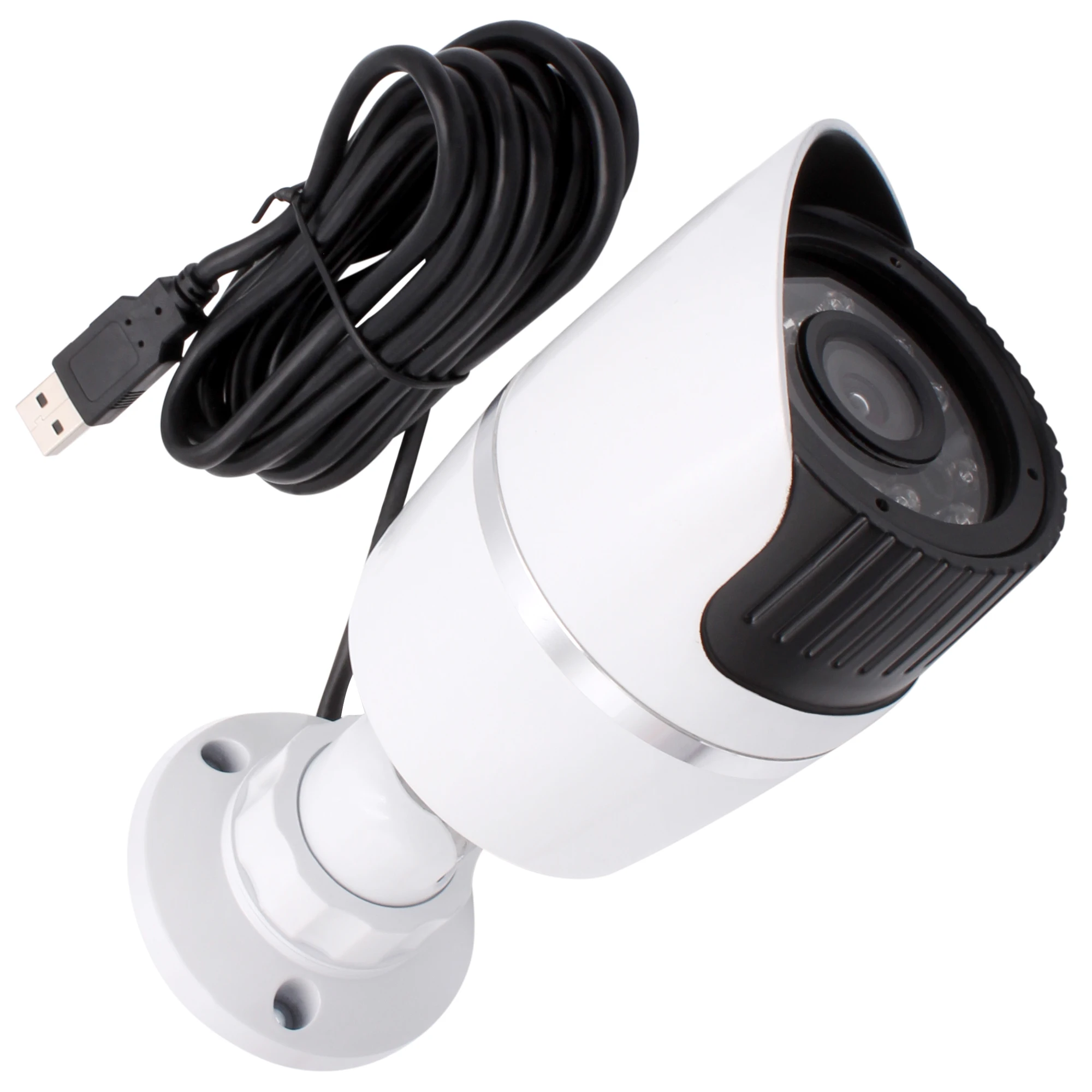 GOOD 2.0MP HD 1080P CMOS OV2710 Home Security USB Camera with 24pcs IR LEDs Infrared IR Night Vision Waterproof USB Bullet Camer