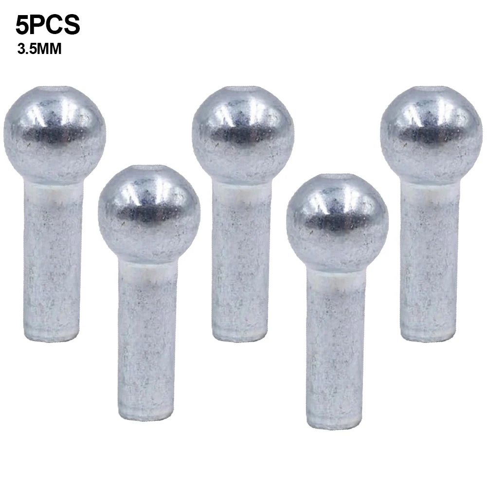 5pcs Cable Ball Terminals Gym Pulley Machines Stoppers Wires Ports Joint Parts Metal 5mm 6mm Outdoor Sports Fitness Accessories