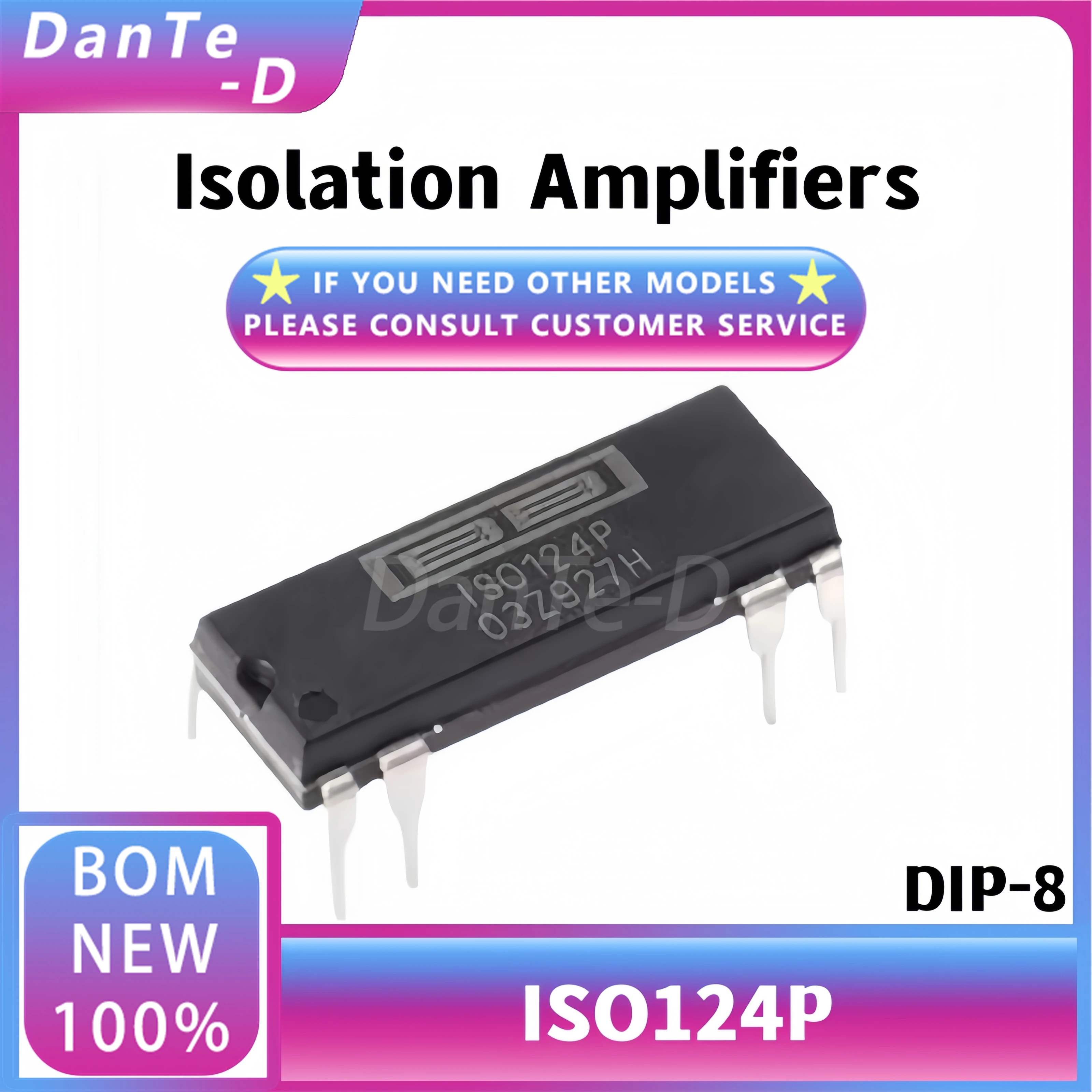 ISO124P package SOP-8 IS0124 precision isolation amplifier IC brand new original authentic