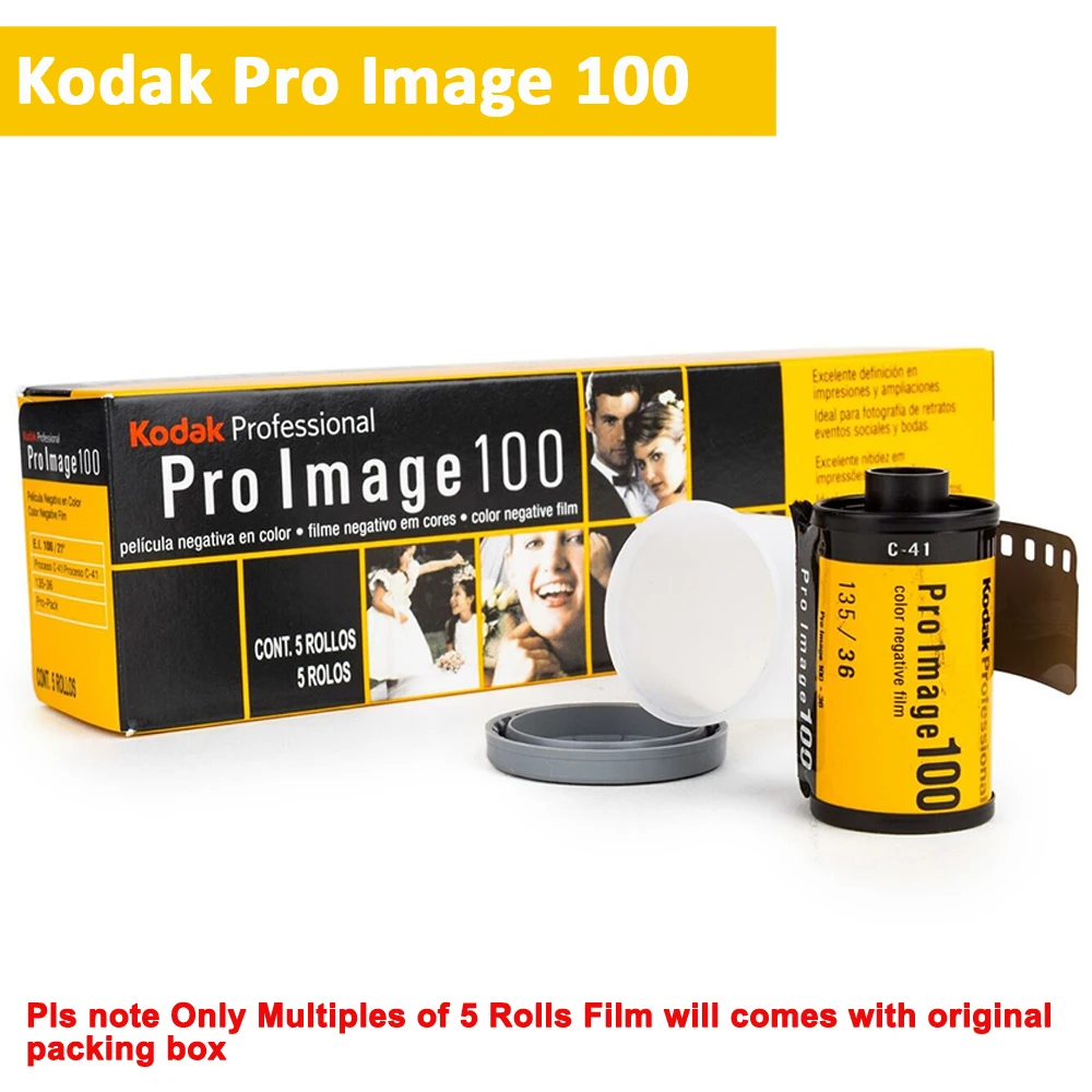 Kodak 135 Film Pro Image 100 Professional Color Negative Film 35mm Film 36 Exposure ISO 160 For Kodak M35/M38/ H35 Camera