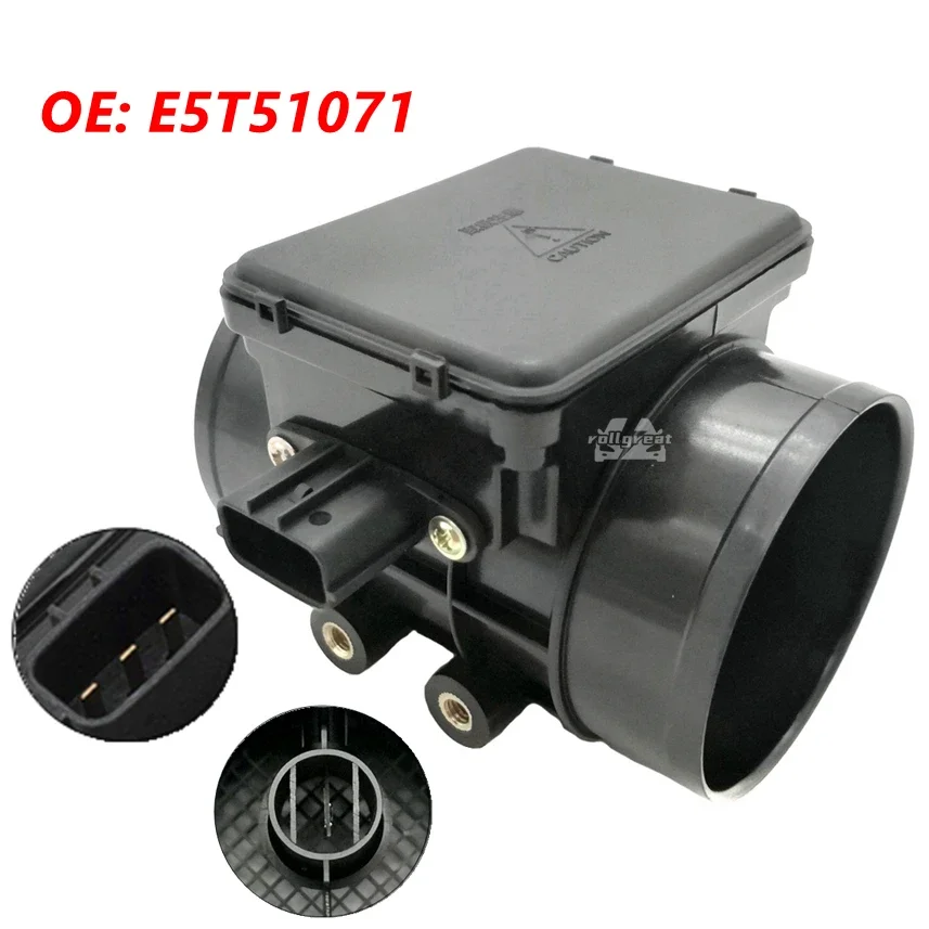 Medidor de flujo de aire masivo E5T51071, Sensor MAF para Mazda 626 IV MX-6 MX6 B577-13-215A B57713215A B577-13-215, sensores de repuesto para automóvil