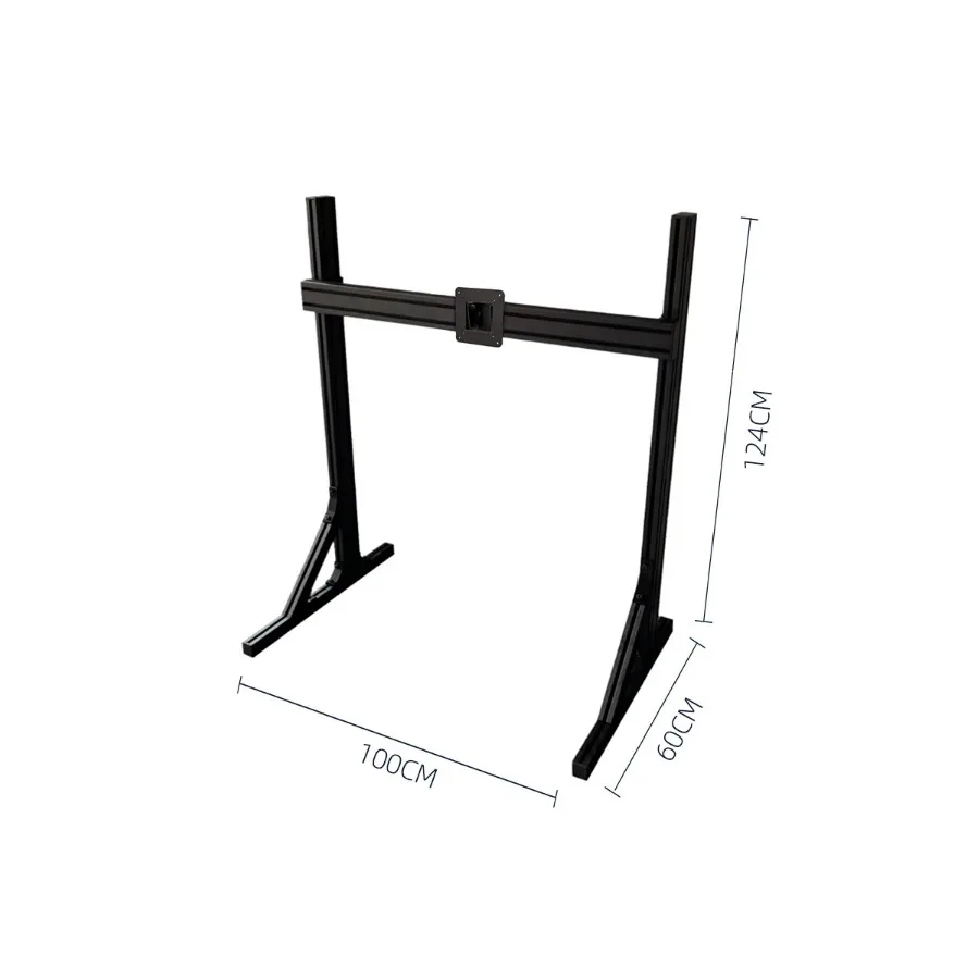 Three-screen monitor bracket 4080 aluminum profile racing emulator floor triple screen single screen hanger