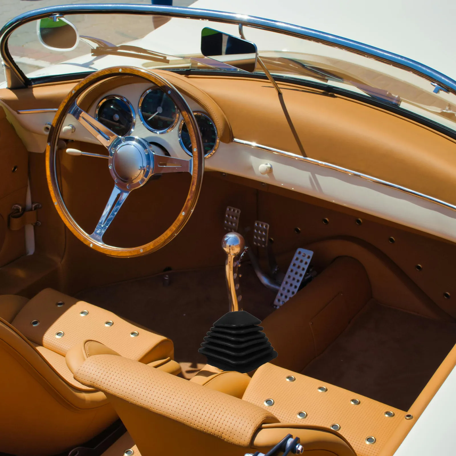 

Steering Gear Lever Shift Cover Protective Transmission Shifter Boot Rubber Resistant Fit Truck Transmission Shift