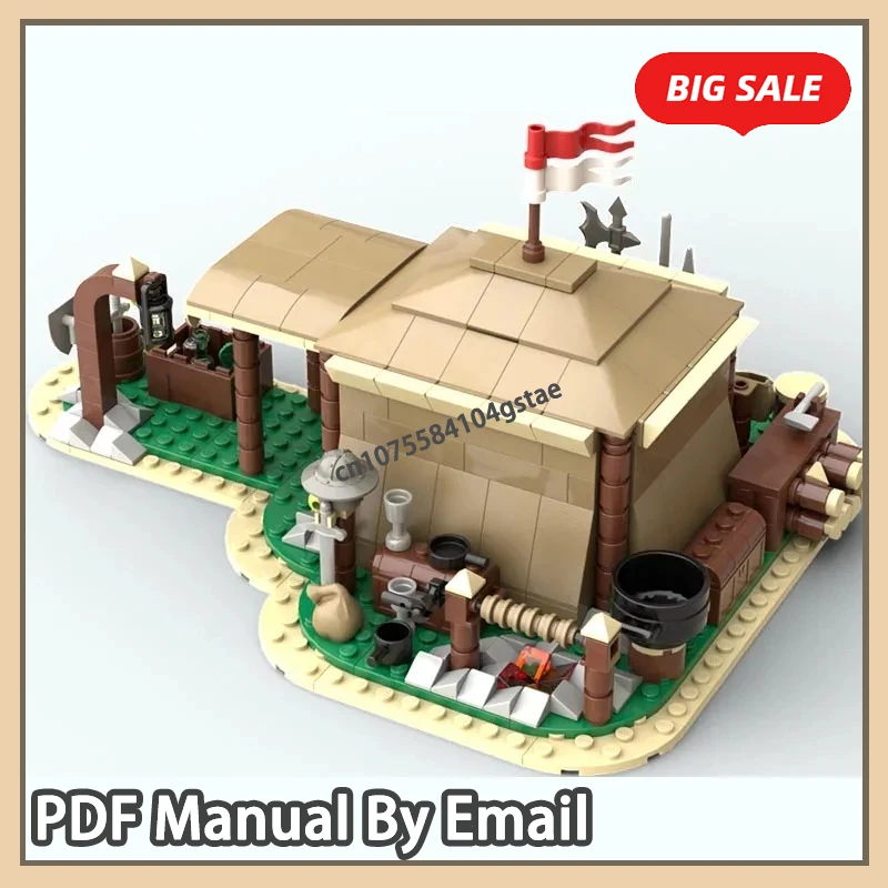 بقعة 423 قطعة تجميع الجسيمات الصغيرة اللبنات بناء نموذج خيمة القرون الوسطى اللعب #1