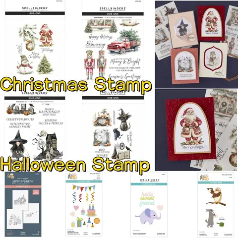 2025 New Festive Stamps Die Classic Peanut Owl Birthday Metal Cutting Dies Hot Foil for DIY Decorating Scrapbook Card Craft