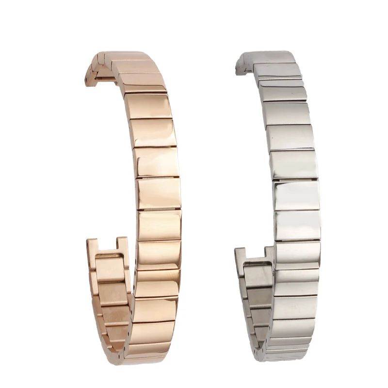 10mm Bracelet For Gucci G-C YA141401 YA141501 Notched Fine Steel Watch Strap High-quality Stainless Steel Women Watchbands Gold