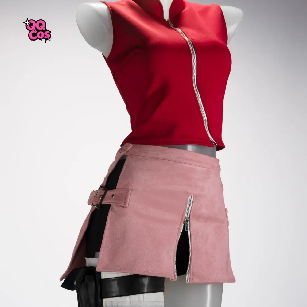 Serie de cosplay de anime: NS Shippuden-Haruno Sakura, conjunto completo de disfraz de cosplay QQcos
