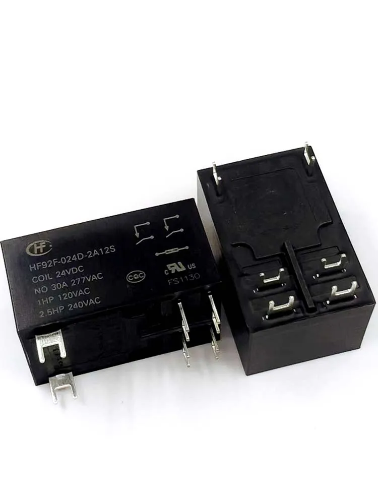 

1 PCS 24V Relay HF92F-024D-2A12S 24VDC 30A 6Pins