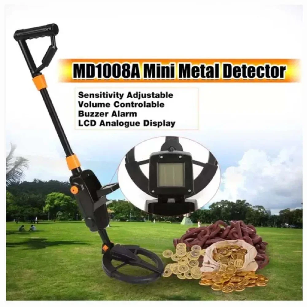 7.4 Inch Lightweight Waterproof Kids Metal Detector, Adjustable 24