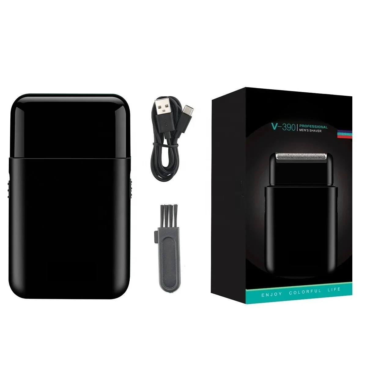 

Electric Shaver 2025 New VGR V390 Single Foil Cordless Travel Minifor Man Rechargeable Barbeador Hair Remover