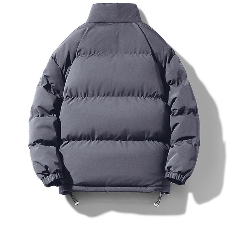 ملابس رجالية موضة شتاء 2025 من القطن السميك الدافئ مع معطف مريح جديد غير رسمي بلون سادة مخملي مضاف #6