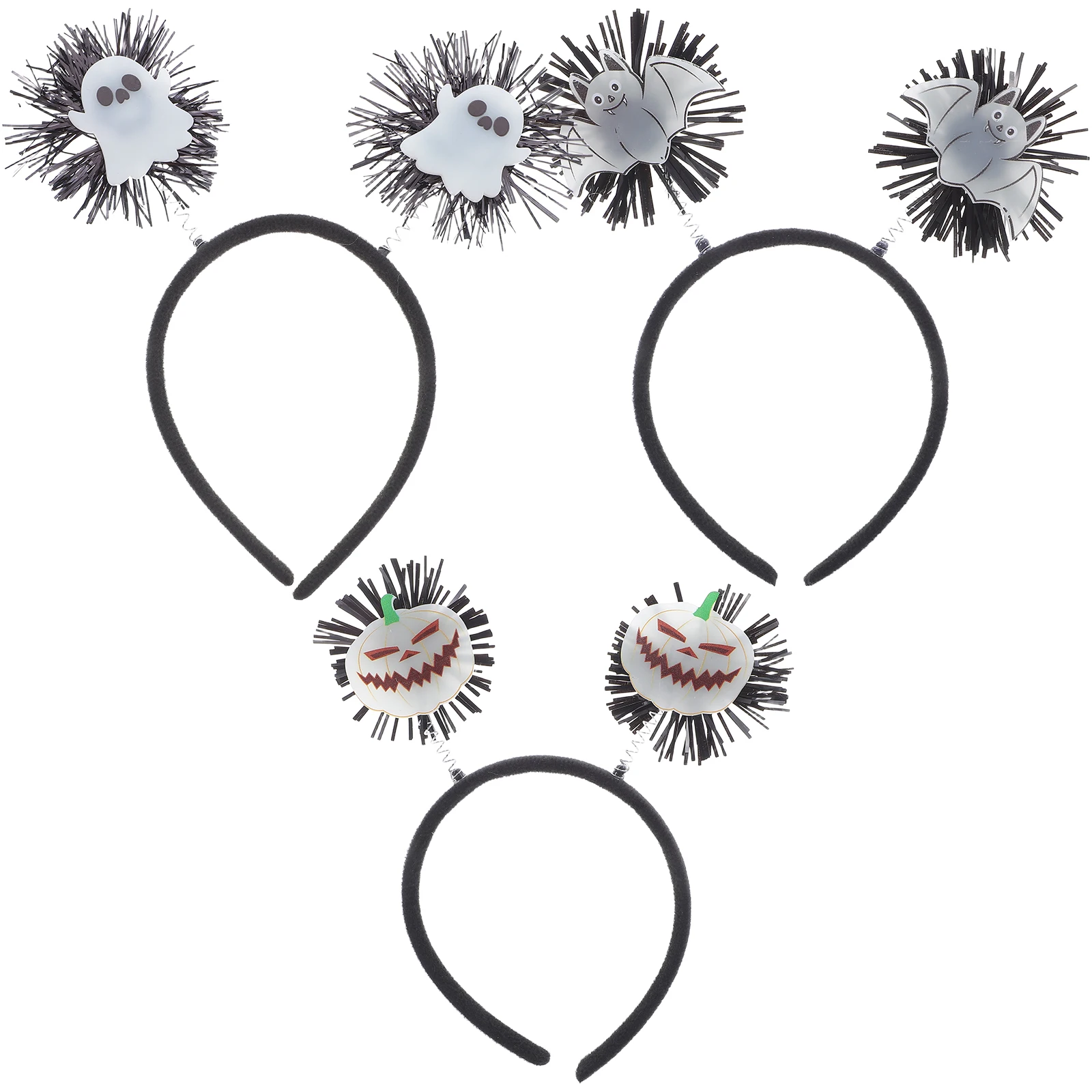 

3Pcs Glow in The Dark Bat Headband Spooky-Cute Halloween Hair Accessories Party Headbands Cosplay Prop Glow in The Dark Headband