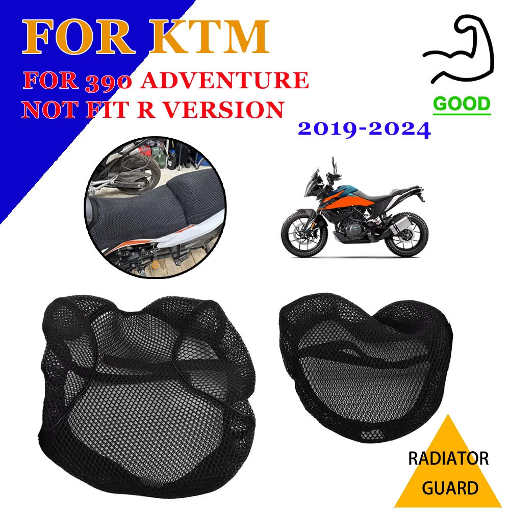 

Motorcycle Accessories For KTM 390 Adventure 390Adv 2019 - 2024 Mesh Seat Cover Heat Insulation Breathable Protector Seat Cover