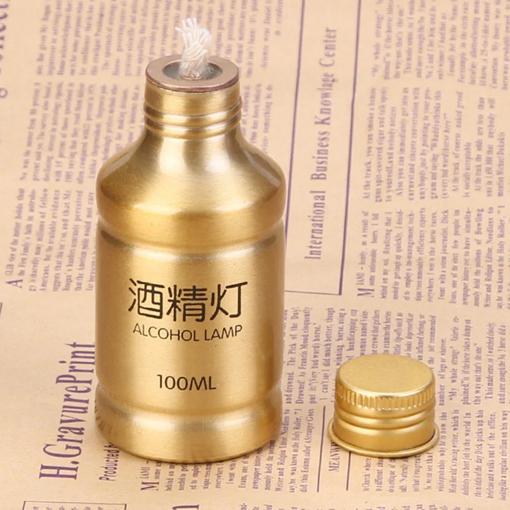 1-3Pcs 100ml Alcohol Burner Lamp Bottle, Aluminum Alloy Portable Stove for Camping Hiking, Lab Tool, Picnic & Survival Gear view 5