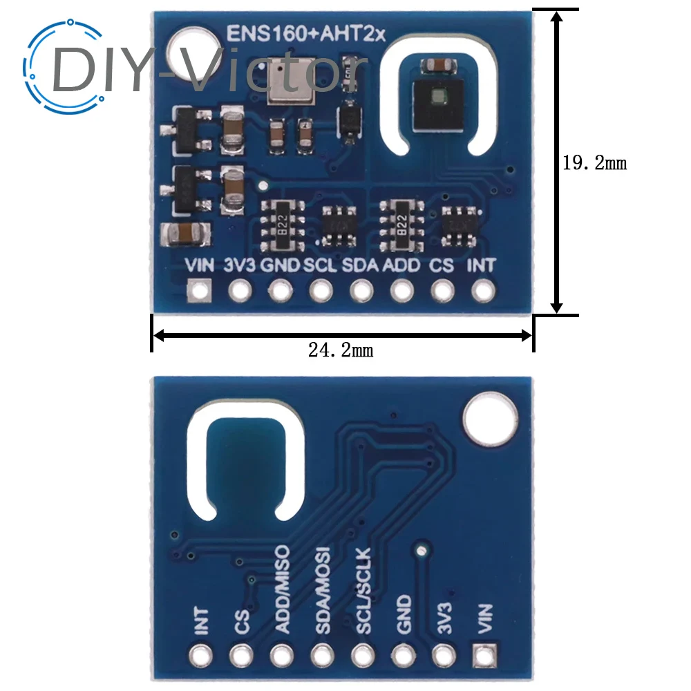 Imagem -06 - Dióxido de Carbono para Arduino Tvoc Qualidade do ar e Temperatura e Umidade Sensor Ens160 Mais Aht21 Ccs811 Co2 Co2