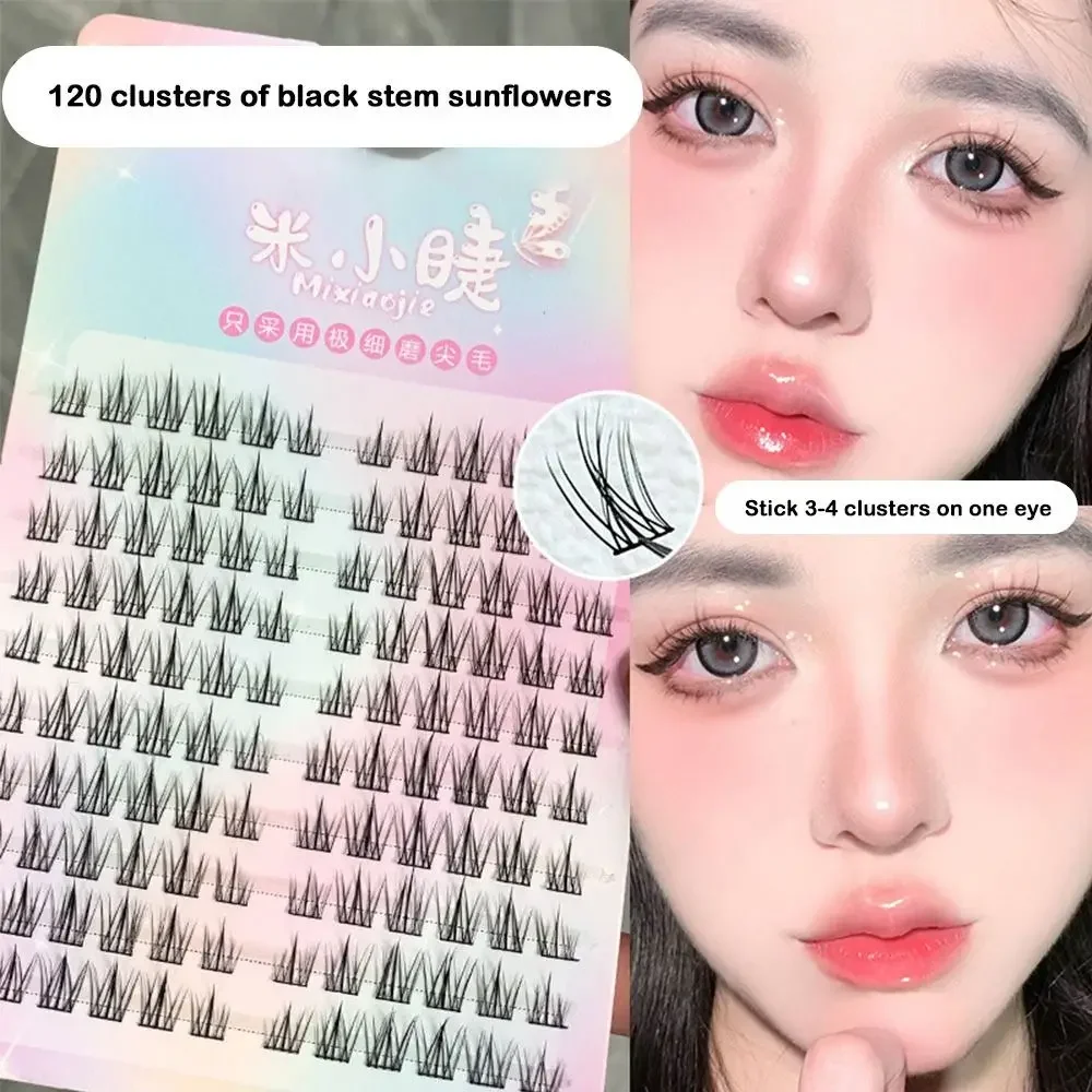 美しい3Dつけまつげ、接着剤不要、ジェルグルーストリップ付き、マンガ風つけまつげ、DIY手作り、セルフ接着式つけまつげ、女の子向け