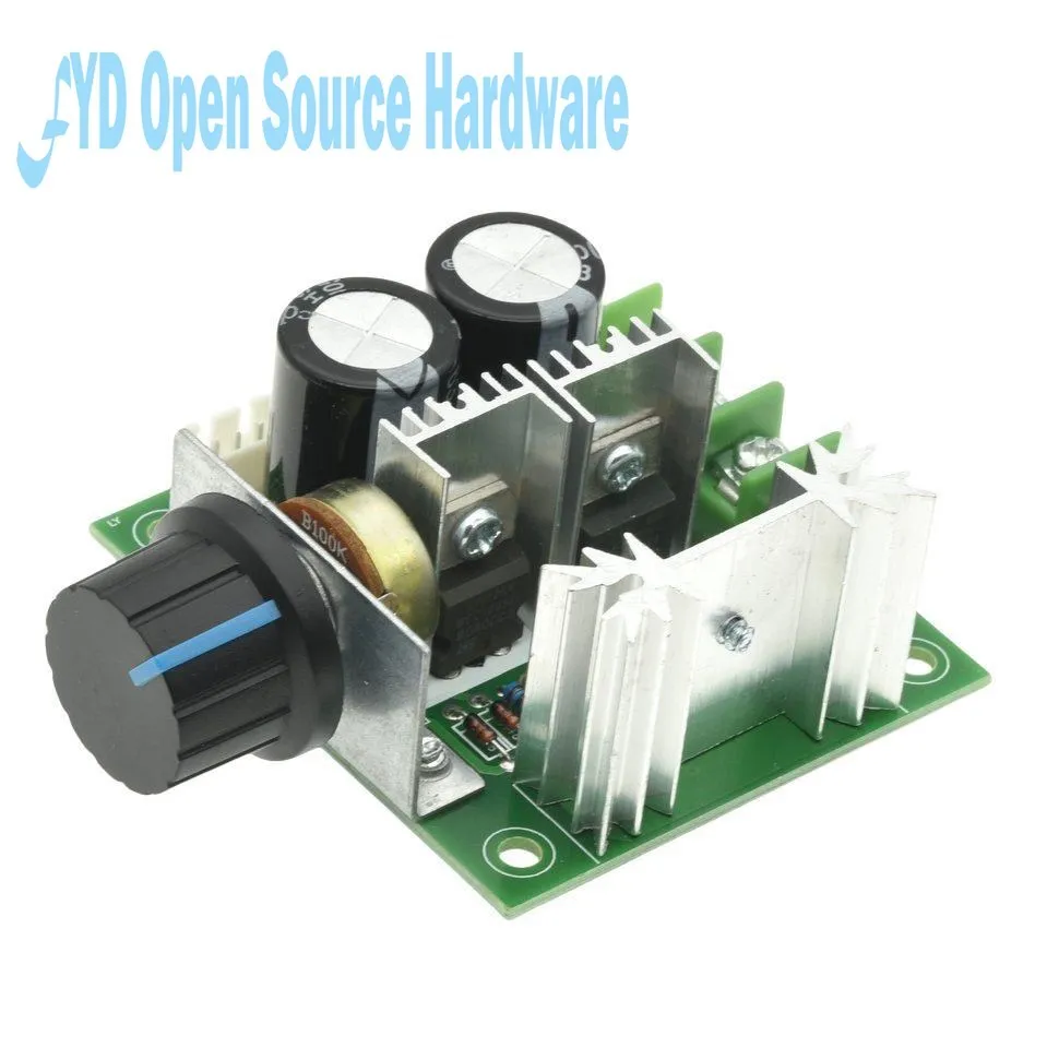 DC 12V 24V 30V 40V 13KHZ Auto PWM DC Regulator Regulator prędkości przełącznik regulatora prędkości 10A 50V 1000uF