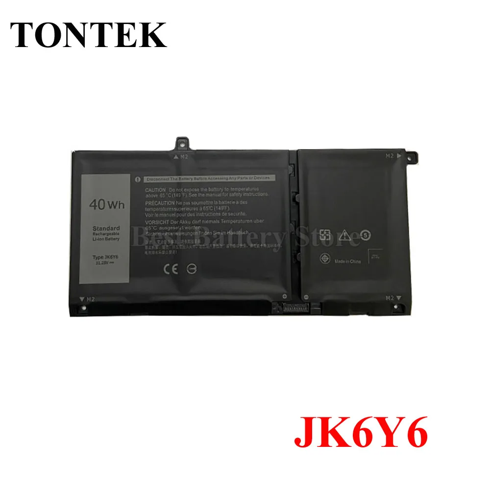 

JK6Y6 40WH H5CKD 53WH Аккумулятор для ноутбука Dell Latitude 3410 3510 Vostro 14 5402 5501 5502 Inspiron 5300 5301 9077G