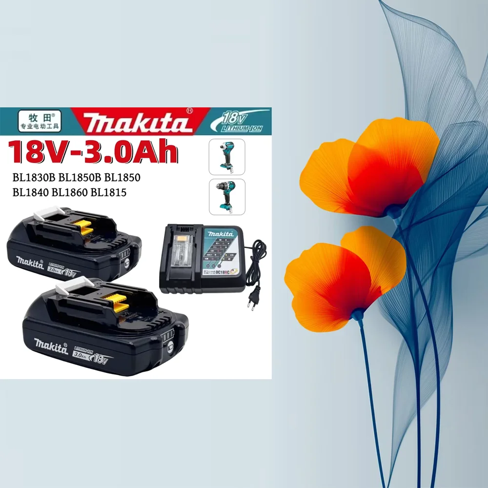 

(18V 3000mAh ) 2026 Lithium Battery Compatible With Makita BL1830B BL1850 BL1840 BL1815 Power Tool Battery