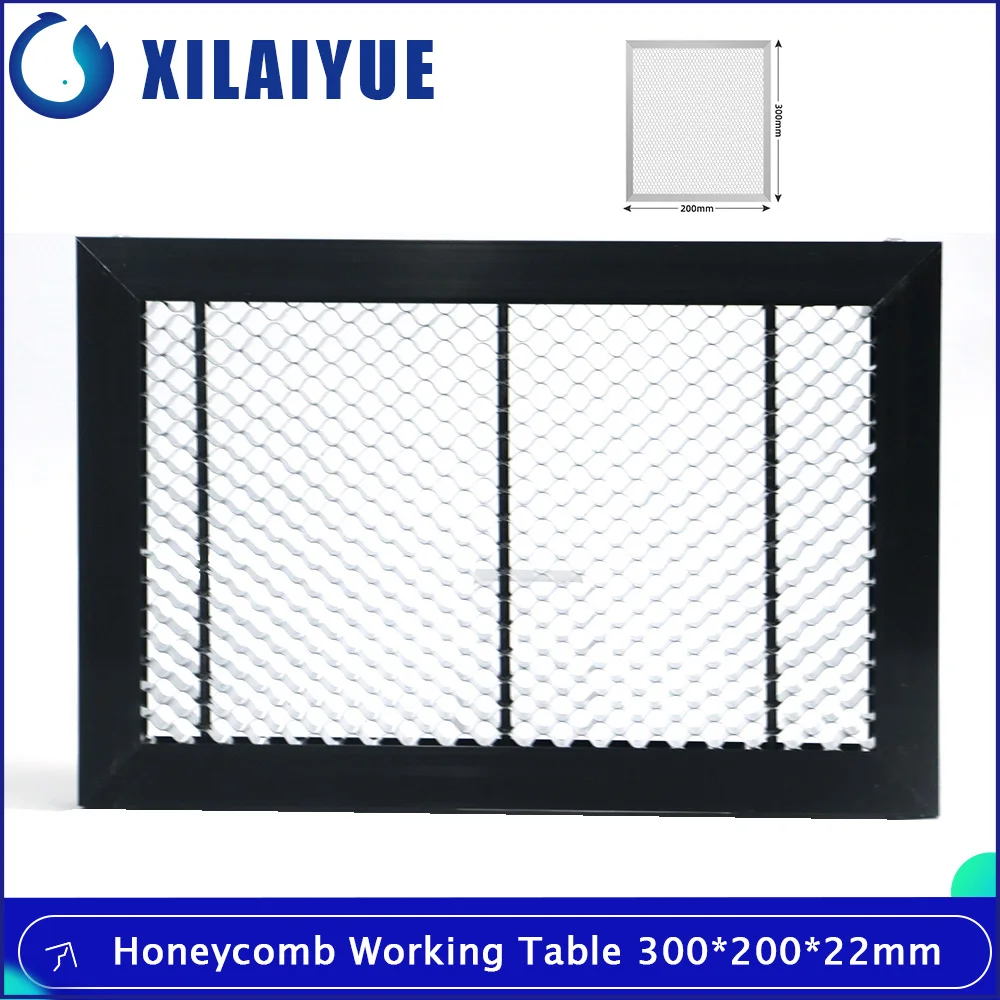 

CNC Laser Engrave Machine Honeycomb Working Table 300x200MM For CO2 laser cutting and engraving of metal wooden boards.