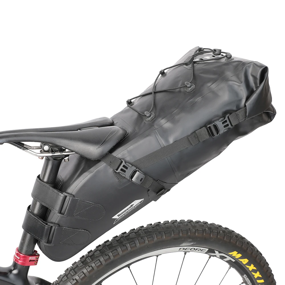 

Waterproof Bike Saddle Bag, Under Seat Bicycle Bag with Reflective Strips