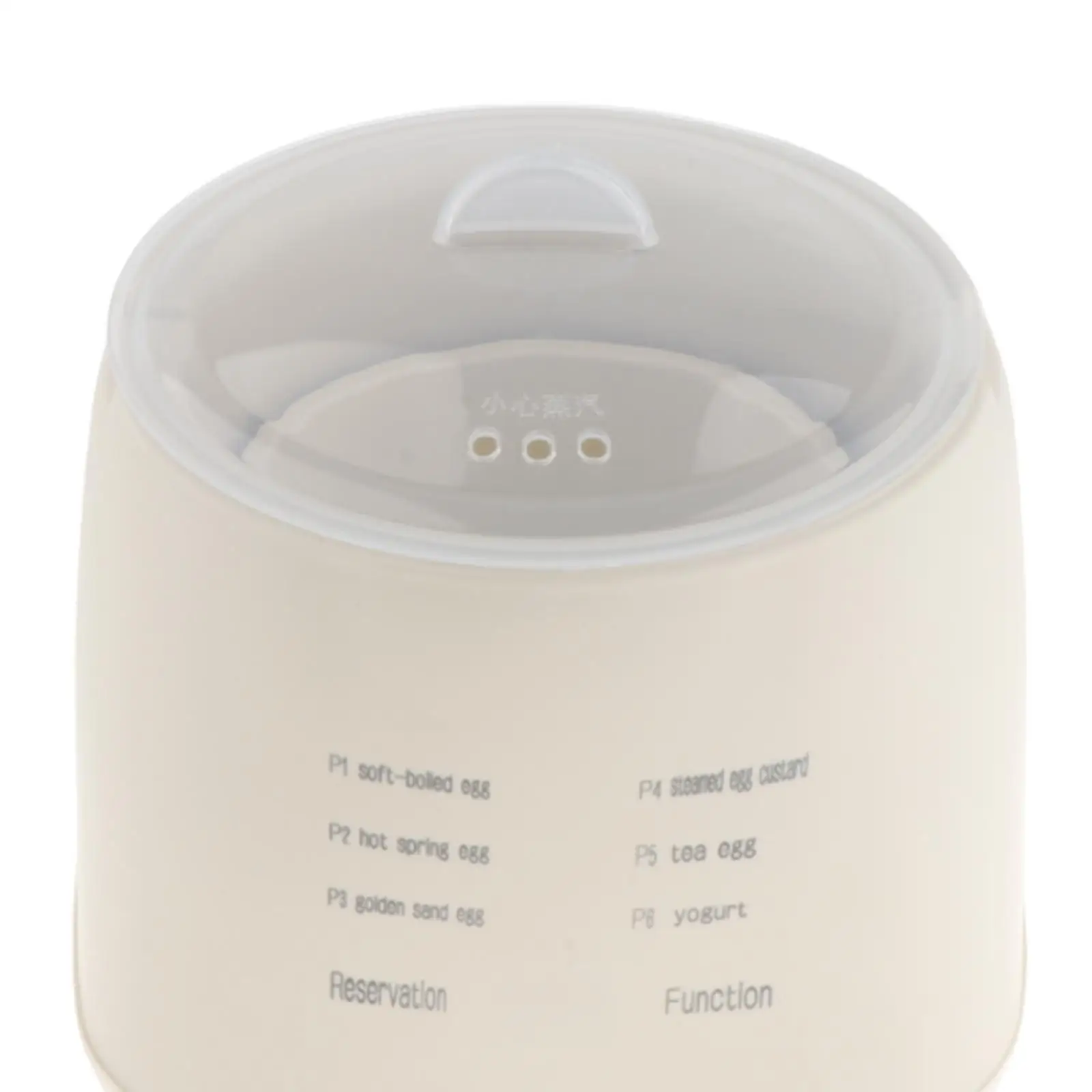 Panela de ovos rápida, suprimentos de cozinha, desligamento automático, janela transparente, portátil, multiuso, caldeira de ovos para casa, escritório, cozinha, dormitório