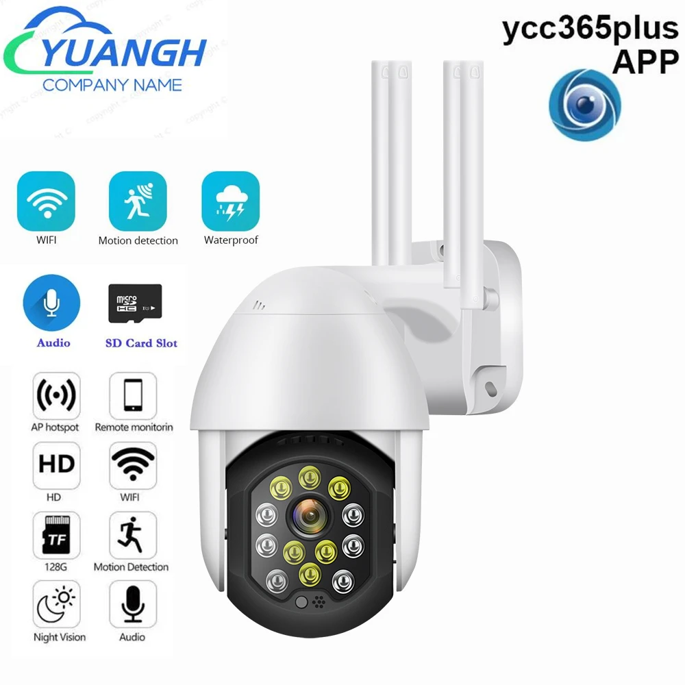 camera ip de vigilancia ao ar livre ycc365 plus impermeavel protecao de seguranca sem fio colorida visao noturna wi fi 1080p 01