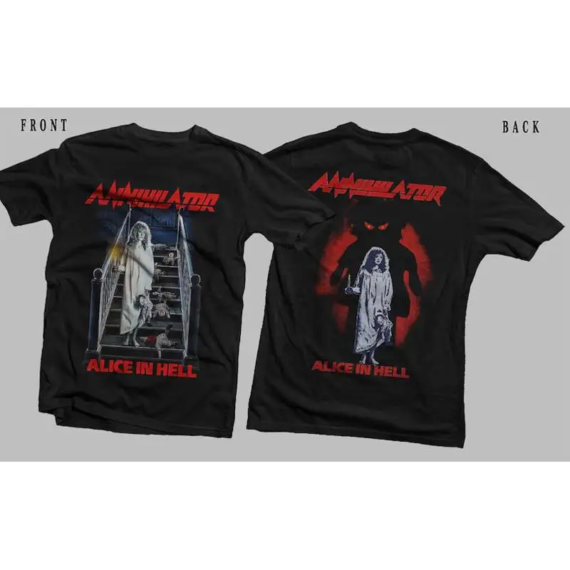 Camiseta da banda DTG Äì ANNIHILATOR Alice in Hell Classic Thrash