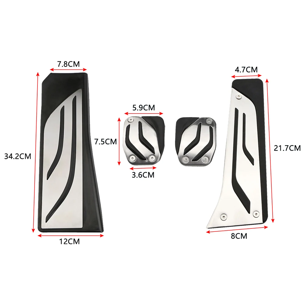 LHD Auto Pedale Für BMW M 5-Serie F10 F11 523i 528i 530i 535i 550i E65 E67 E68 F01 f02 F10 F11 F07 F12 F13 Pads Teile Abdeckung – Detail 5