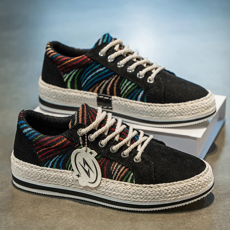 

Men's Spring 2026 Breathable Canvas Shoes Comfortable Casual Sports Versatile Board Outdoor Cloth Shoes