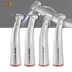 X95 X95L Dental Red Ring Contra Angle Low Speed Handpiece 1:5 Fiber Optic Contra Angle For Universal E-type Dentistry Tools ﻿