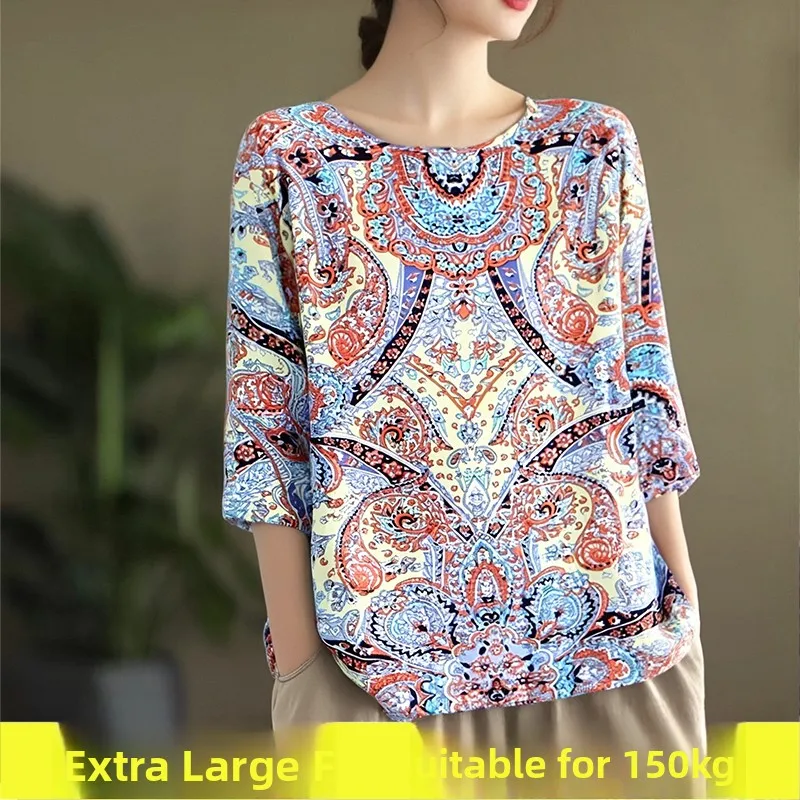 فضفاضة تناسب اضافية كبيرة الحجم القطن الاصطناعي الصيف تي شيرت الدانتيل تقليم مادة رقيقة سبعة Sve المرأة تانك القمم القطن الحرير