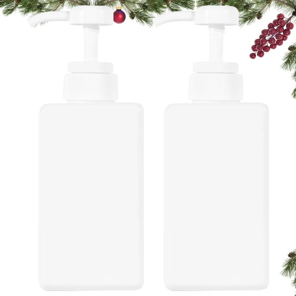 

2pcs Plastic Lotion Bottle 450Ml Reusable Portable Travel Dispenser Container For Liquid Soap Shampoo Body Wash Essential Oil