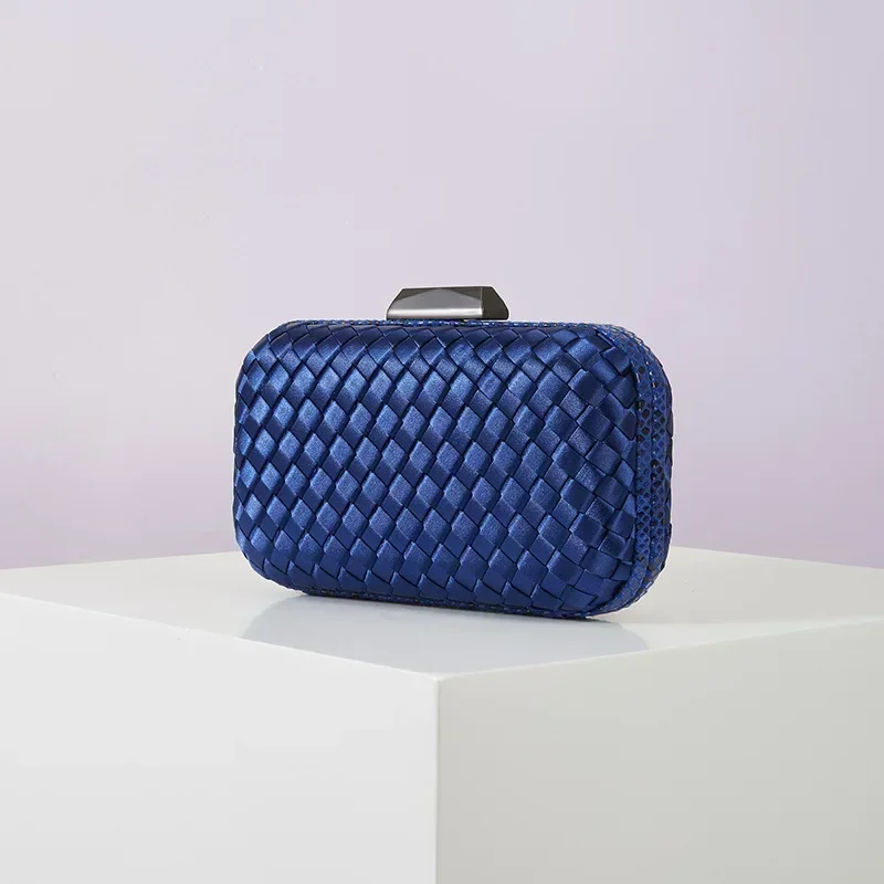 Luxury Woven Clutches High End Ladies Formal Party Evening Bags Sac A Main Femme Snake Skin Purses and Handbags Female Gift