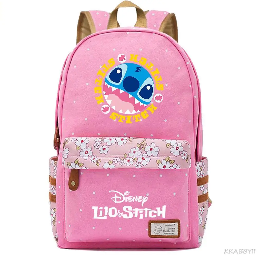 Disney Stitch Backpack School Bag Cartoon Backpack Travel Backpack Student School Bag Boys Girls Backpacks