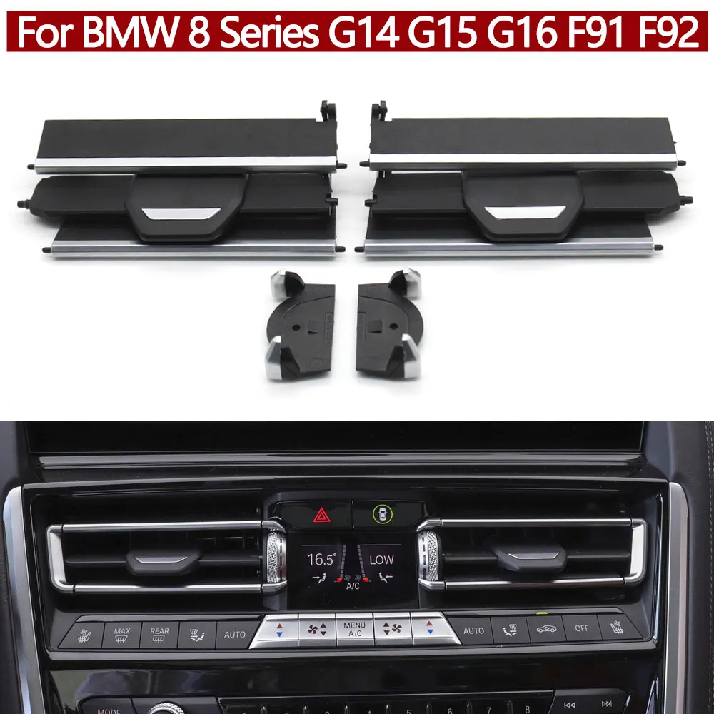 

Car Front Dashboard Air Conditioning Middle AC Vent Grille Outlet Slide Clip Repair Kit For BMW 8 Series G14 G15 G16 F91 F92