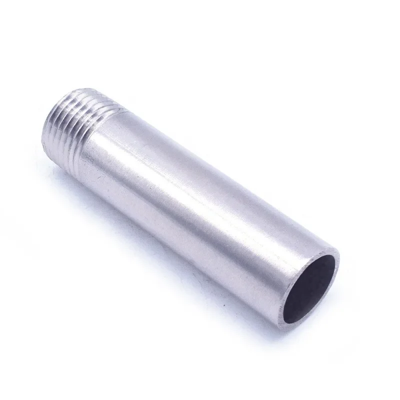 Accesorios de tubería de agua roscada de cabeza única de acero inoxidable 304 BSP 1/8 \