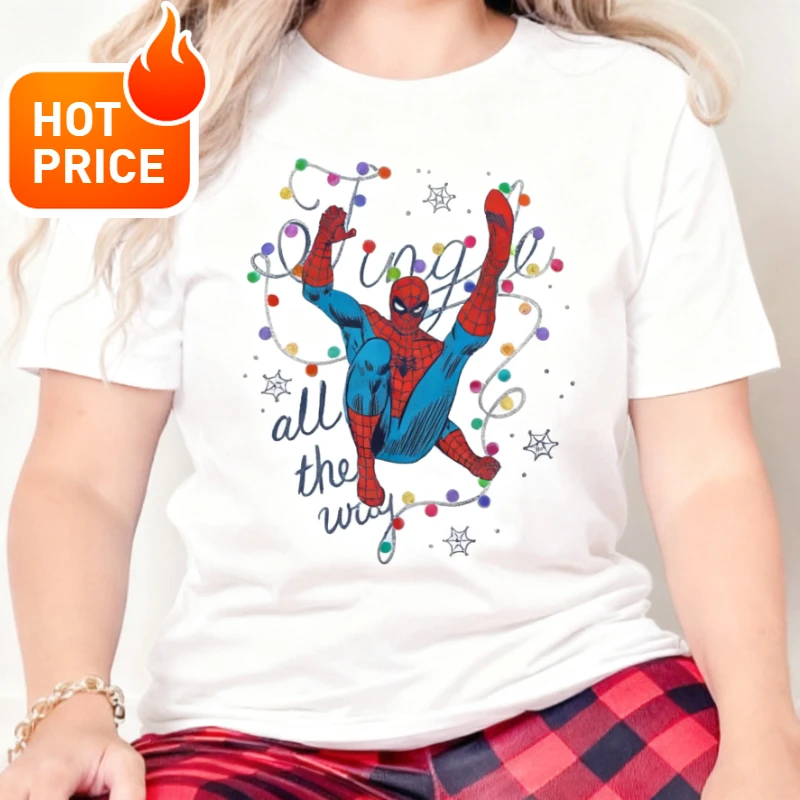 مارفل سبايدر مان للبنين والبنات 2026 جديد تيشيرت صيفي الأسرة الوالدين والطفل ارتداء المتضخم عادية فضفاض الرجال النساء تي شيرت #3