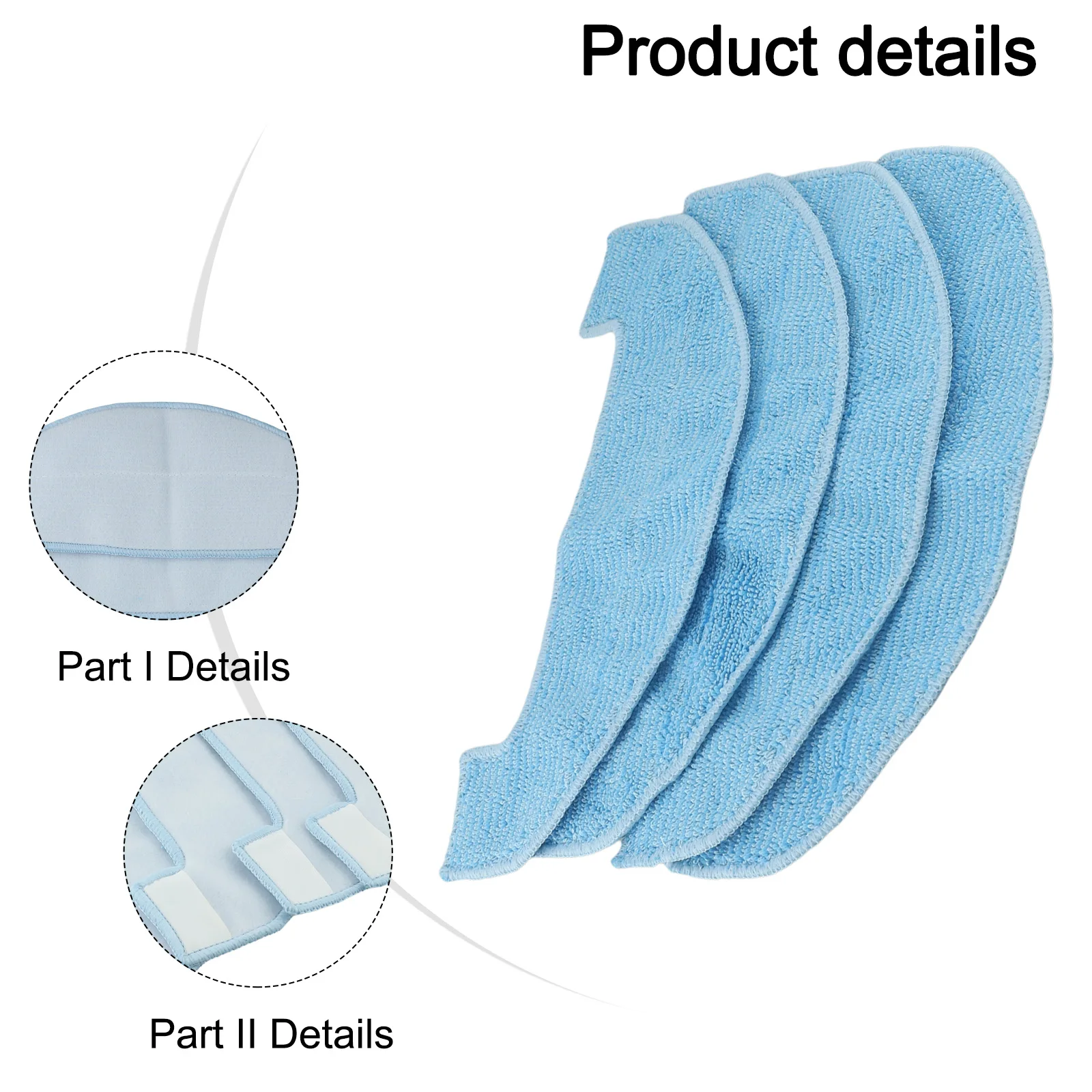 For Conga Vacuum Cleaner Mop Cloths Efficiently Clean with Our Microfiber Replacement Kits of Either Four or Ten