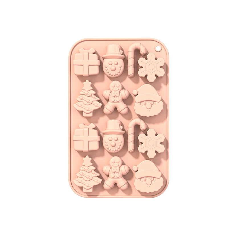 Christmas Chocolate Mold,Christmas Candy Silicone Molds,14 Cavity Xmas Theme Baking Molds for Making Chocolate,Candy,Gummy,Jello