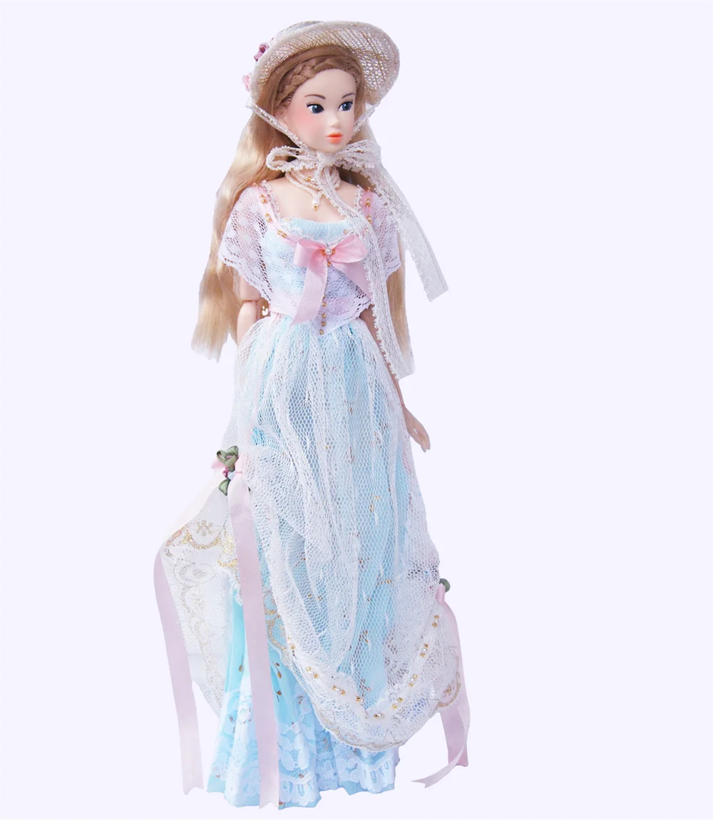 

【2-4 Weeks Made】1/6 Scale Fashion Sweet Light Blue Mesh Elegant Princess Dress Fit 30cm momoko OB24 OB27 Bedoll PP ST FR Body