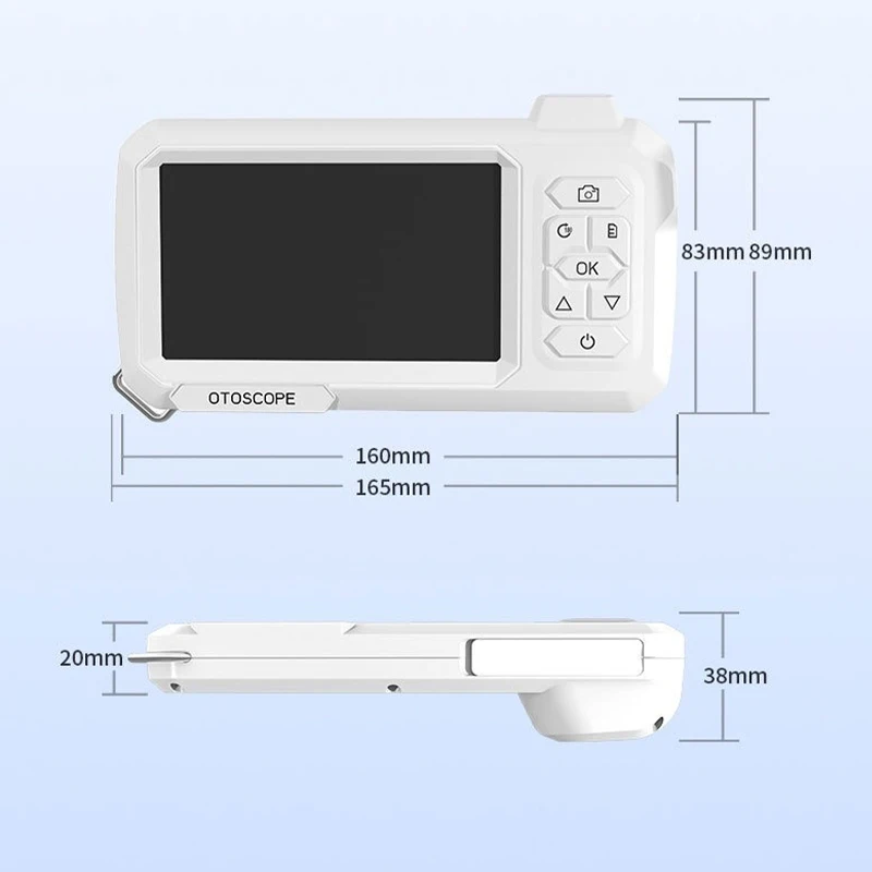 Otoscopio digitale Fotocamera Schermo da 4,3 pollici HD1080P 3.9mm Raccoglitore auricolare 6 LED Strumento per la rimozione del cerume Bastone per la pulizia dell'orecchio per bambini Adulti