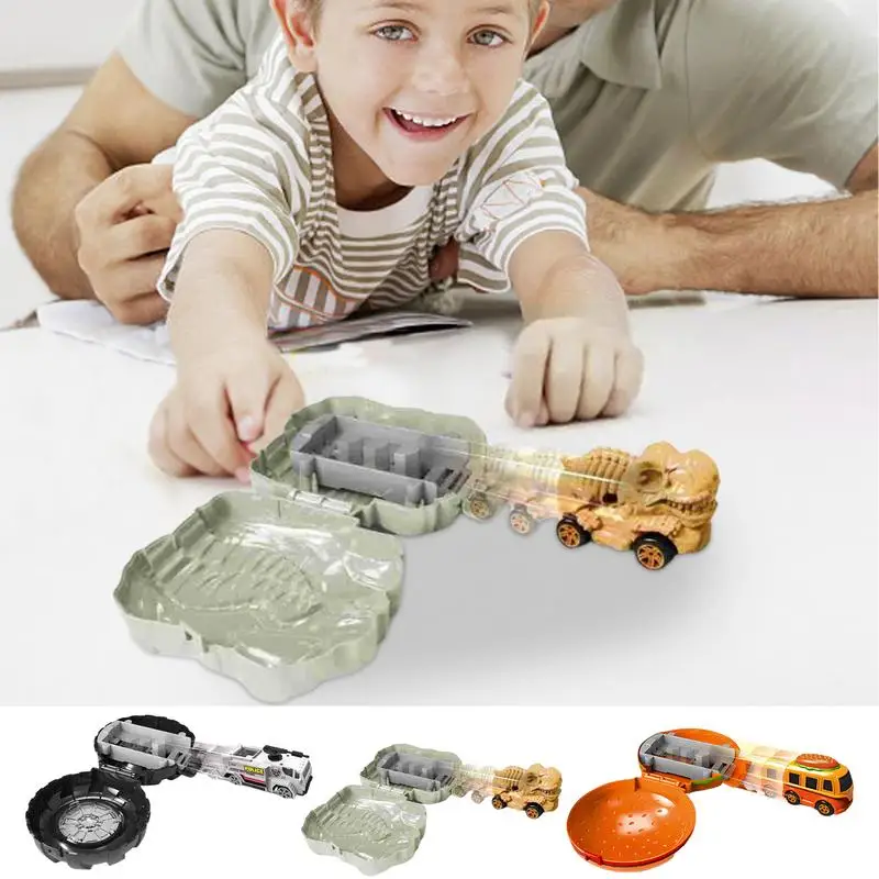 Ejection Vehicle Hand Push Car Toys With Catapult Inertia Vehicle Fine Motor Skill Toys Early Educational Toys For Boys And