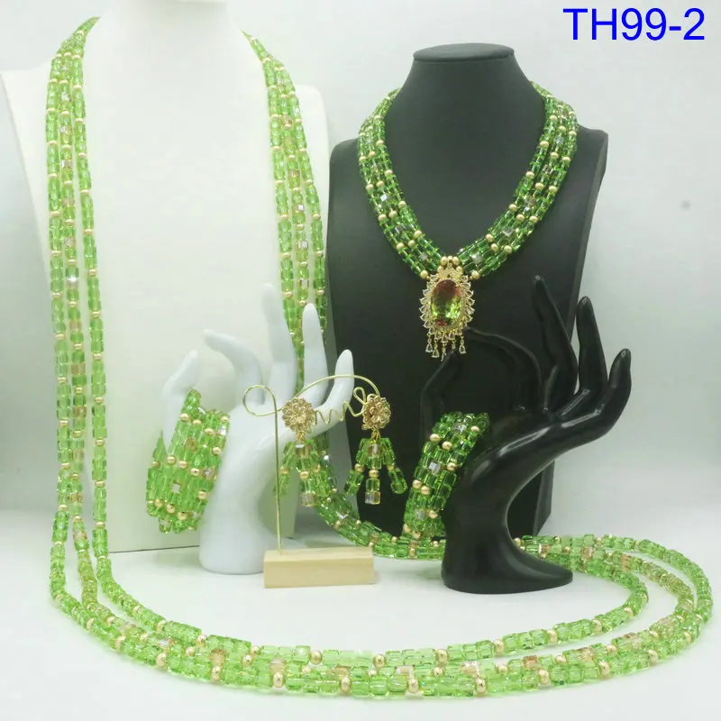 

african beads jewlery set bridal gold planted jewelry set
