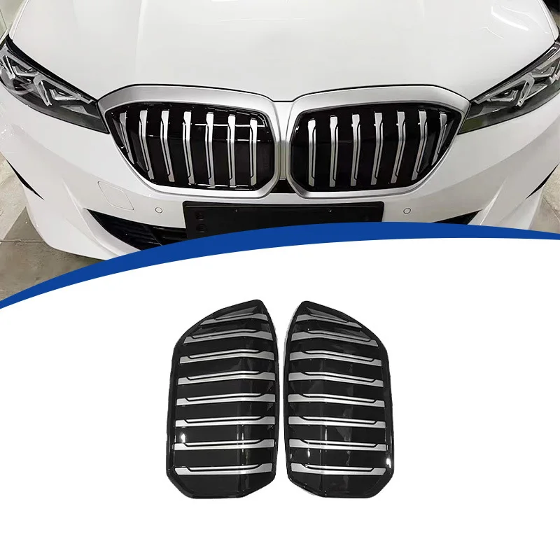 Glossy Black Radiator Grilles For BMW I3 Paste 7 Series Style Racing Grilles Bumpers Body Kit