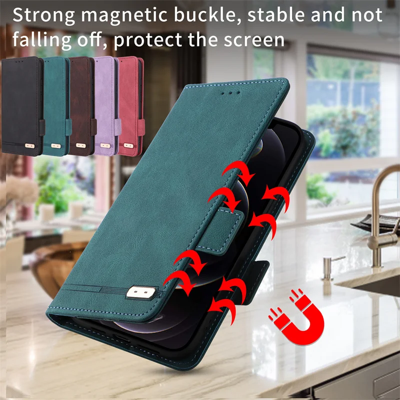 New Style Luxury Magnetic Buckle Attraction Leather Case For Google Pixel 8 7A 7 Pro GWKK3 Cover Funda Flip Protect Mobile Phone