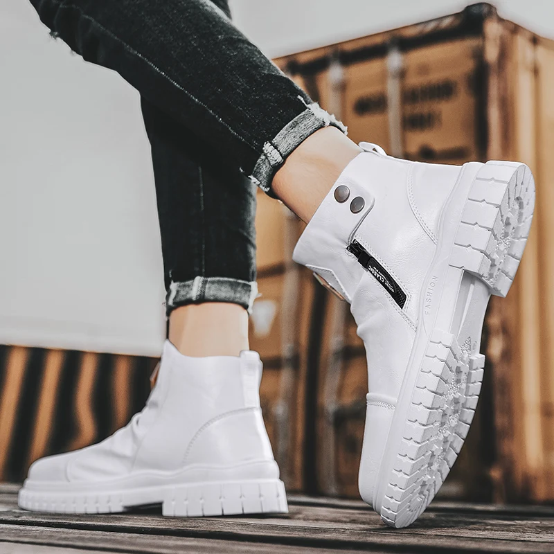 أحذية رجالية عالية الجودة بنمط ريترو بلون سادة عالية الجودة مصنوعة يدويًا برباط مسطح ملابس عمل جديدة لجميع المواسم مع جلد PU #5