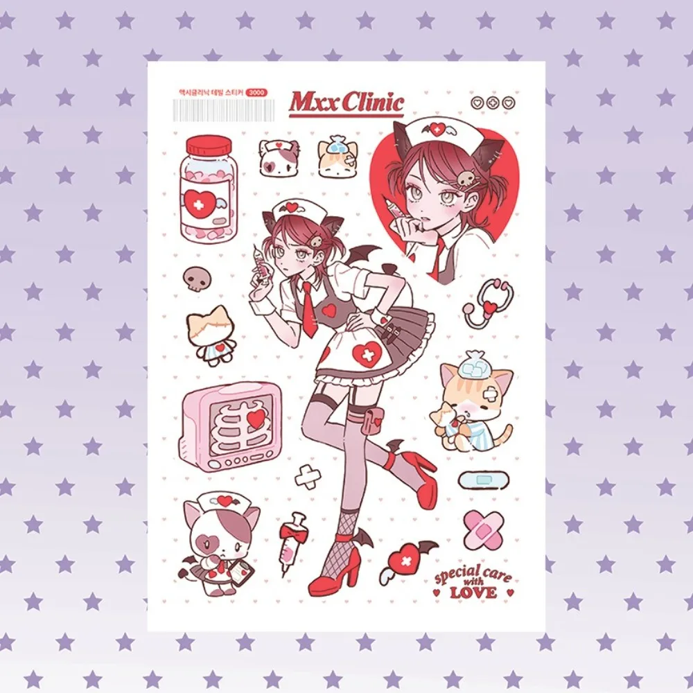 

New Korea DIY Handbook Decorative Stickers Sexy Cute Sticker Book Cartoon Sweet Art Paper