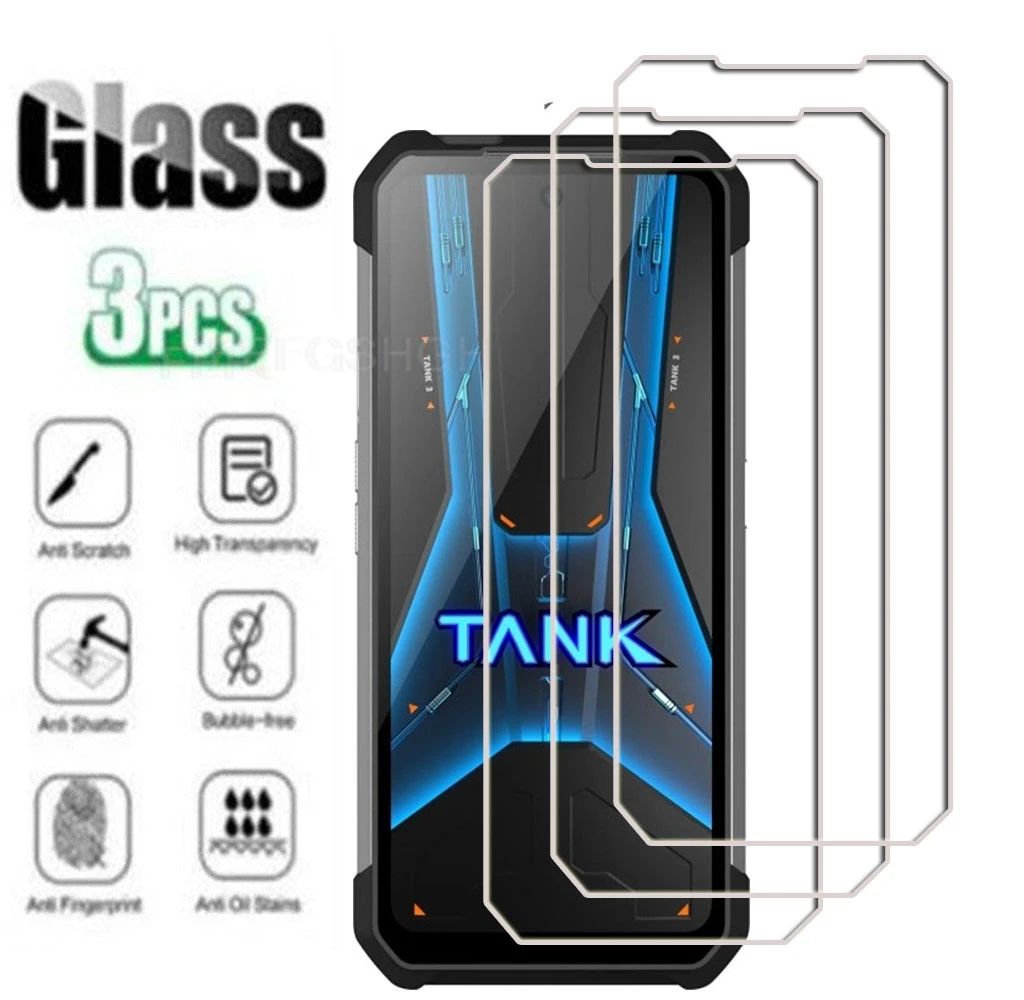 9H Protective Glass FOR Unihertz 8849 Tank 2 Pro Screen Protector Glas On Unihertz8849 Tank2 Tank 3 3S Pro Tempered Glass Film