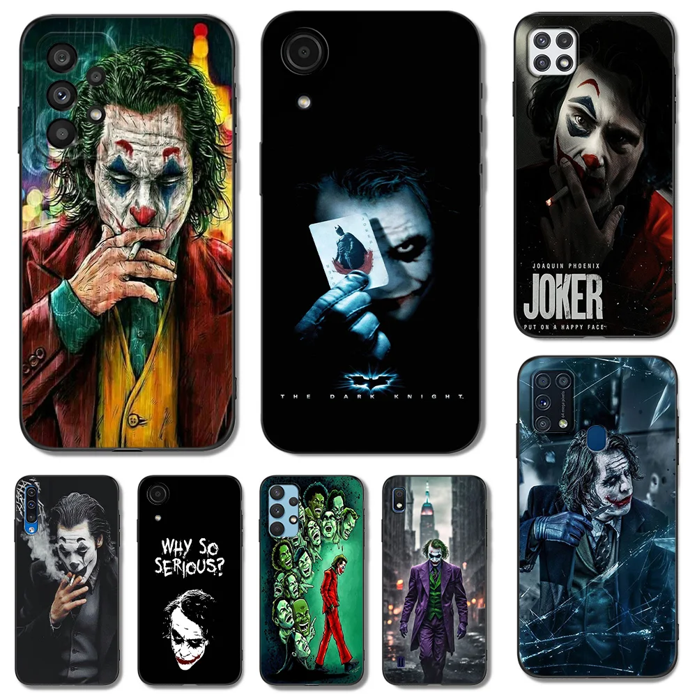 Black tpu Case For Samsung galaxy A3 A5 A7 2016 2017 2018 cover Clown JR